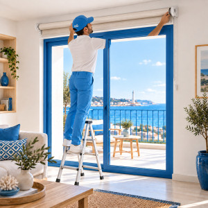 Установка рулонной шторы | Home Guardy