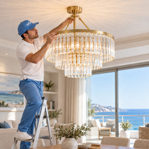 Chandelier & Complex Light Installation | Home Guardy