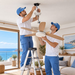 Ceiling Fan with Light Installation | Home Guardy